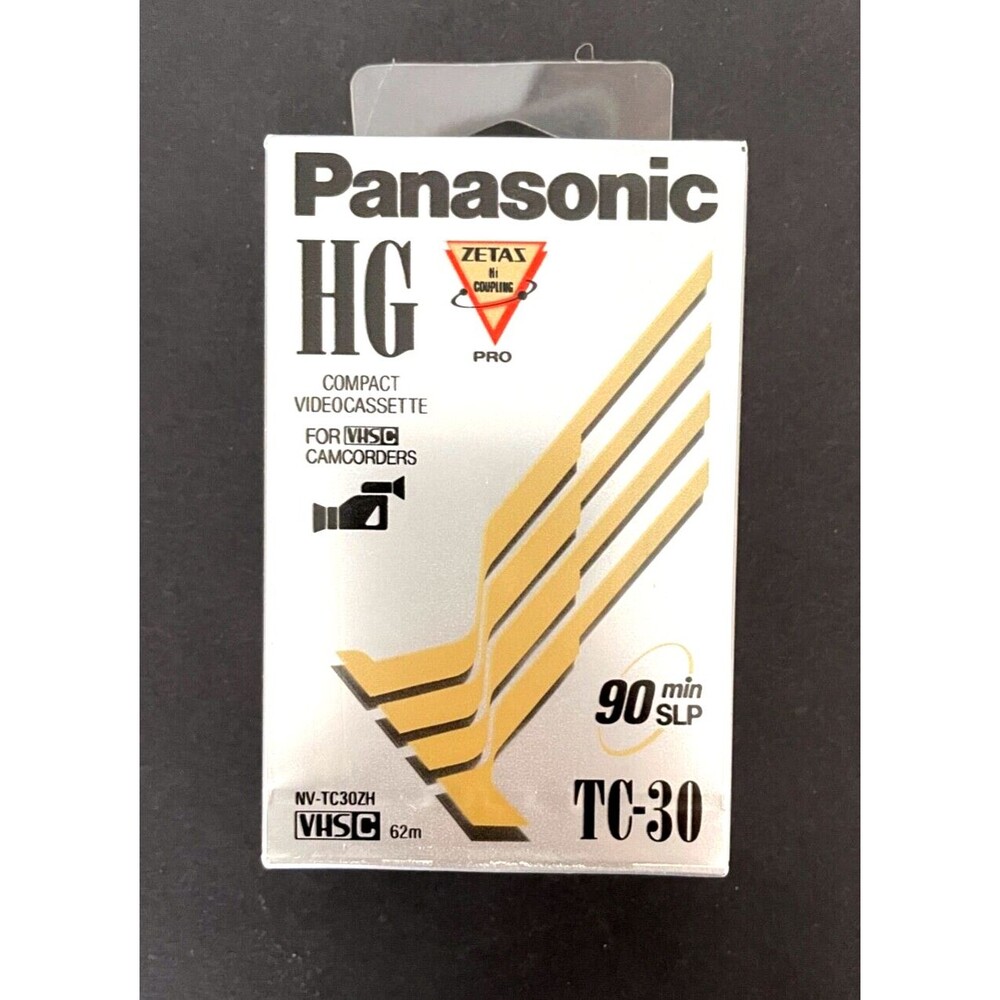 Panasonic HG TC-30 90min SLP Compact Videocassette Tape for VHS-C Camcorders